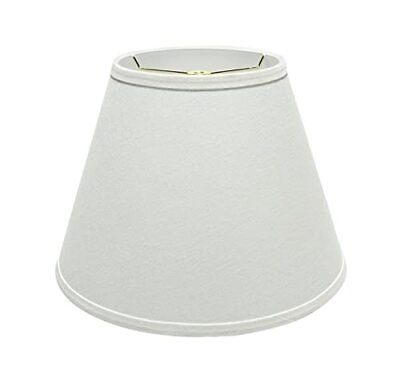 #ad 32682 Transitional Empire Shape Spider Construction Lamp Shade White 7quot; Top x... $48.47