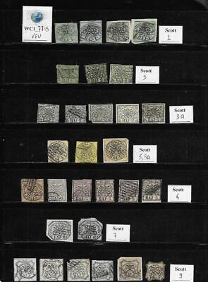 #ad WC1 7715. ITALY ANTIQUE STATES:PAPAL STATE. Lot of 1852 stamps. Scott 2 9. Used $119.99