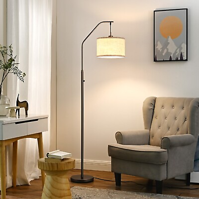 DEWENWILS Modern Arched Floor Lamp Standing Corner Reading Light for Living Room $62.99