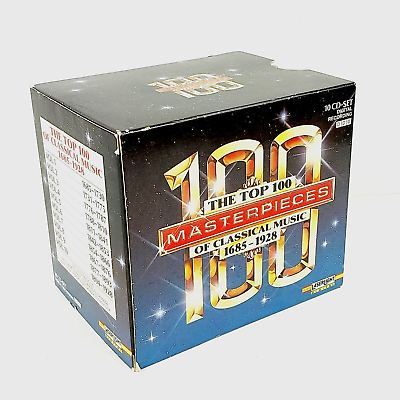 #ad Laserlight Digital Top 100 Masterpieces Of Classical Music 1685 1928 Ten CD Set $18.95