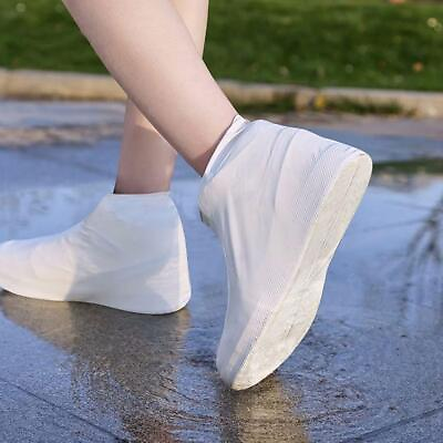 #ad Resistant Silicone Over shoes Rain Waterproof Shoe Covers Boot Cover Protector L $2.23
