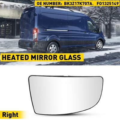 #ad #ad Mirror Glass Non Heated Right Passenger Fits 22015 2022 Ford Transit 150 250 350 $12.99