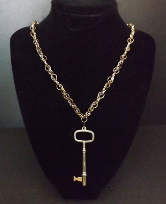 #ad Large Key Necklace $11.00