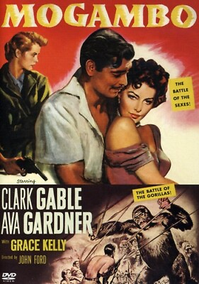 #ad Mogambo New DVD Amaray Case Clark Gable Standard Screen Ava Gardner Classic $14.99
