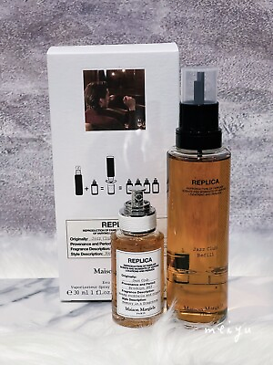 #ad Maison Margiela Replica Jazz Club Perfume Set Spray 1oz 30ml➕Refill 3.4oz 100ml $95.00
