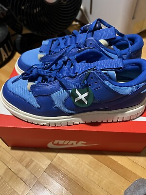 #ad Nike Air Dunk Jumbo Shoes Univ Blue Game Royal Mens Size 10 NEW Stock X Verified $110.00