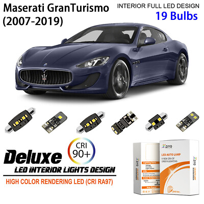 #ad 19 Bulbs LED Light Bulbs Interior Light Kit for Maserati GranTurismo 2007 2019 $29.70