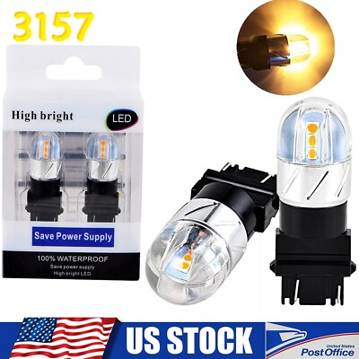 #ad For Ford F150 2004 2014 F 150 2x 3157 LED Parking Lights Turn Signal Lamps Bulbs $11.89