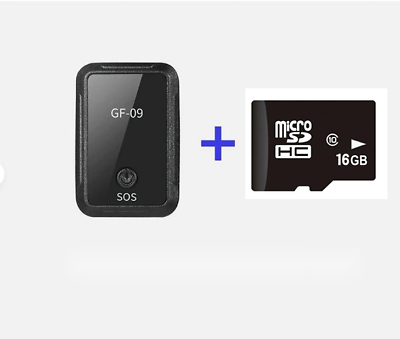 #ad GF09 GPS Tracker with 16GTF Card SOS Locator Car Pets Kids Positioner Anti theft $12.99