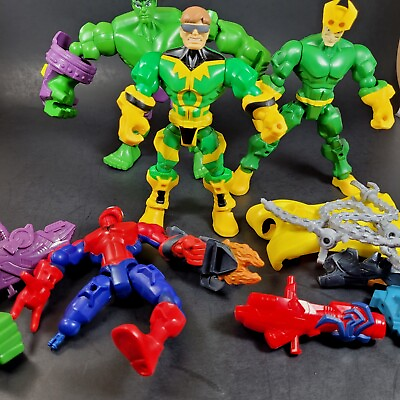 #ad Marvel Super Hero Mashers Lot Of Action Figures Hasbro Parts amp; Accessories X $12.99