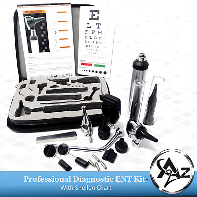 #ad Latest Edition Diagnostic Professional Physician ENT Kit Otoscope Ophthalmoscope $36.99