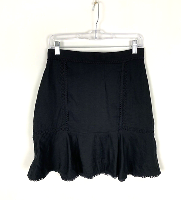 #ad Ann Taylor Women Skirt 2 Mini Black Pencil Elegant Short Lined $19.99