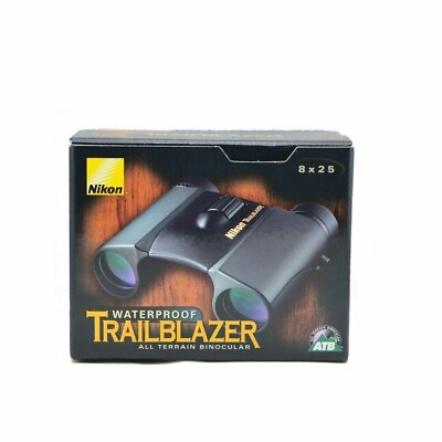 #ad Nikon Trailblazer 8 x 25mm Compact Lightweight Waterproof Binoculars Black $59.90