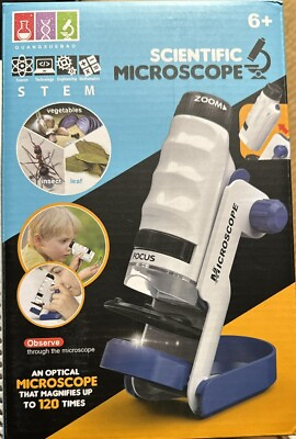 #ad Dreamon Pocket Microscope w LED Lighted 60x 120x Kids Portable Microscope $21.99