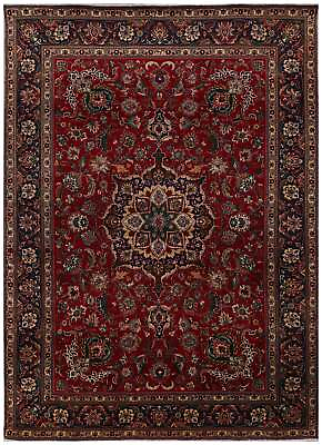 #ad 8#x27; x 11#x27; Authentic Traditional Rug Red Blue Handmade Rug PK116 $1350.00