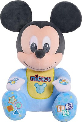 #ad Disney Baby Musical Discovery Learn with Me Deluxe Plush Mickey Mouse SINGING $23.74