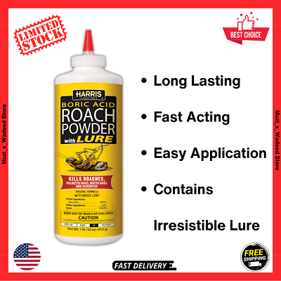 #ad Roach and Silverfish Killer Powder with Boric amp; Lure Kills Insect within 72 Hrs $9.99