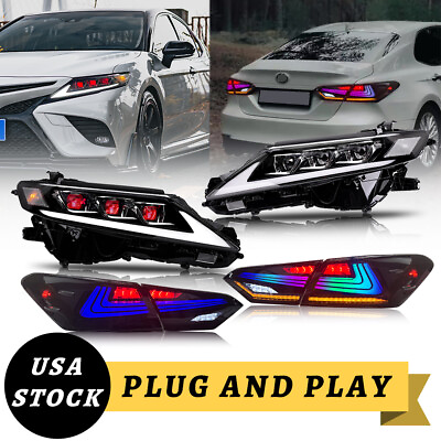 #ad LED Headlights amp; Tail Lights For Toyota Camry 2018 2023 Demon Eyes Lexus Style $925.00