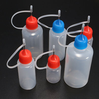 #ad 3 5pcs Empty Plastic Squeezable Liquid Dropper Filling Bottles Needle Tip LDPE $6.20