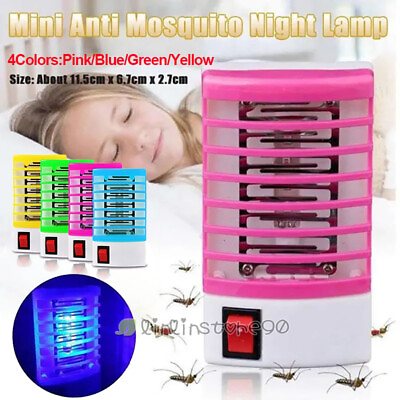 #ad 110V Indoor LED Electric Mosquito Fly Bug Insect Trap Zapper Killer Night Lamp $7.99