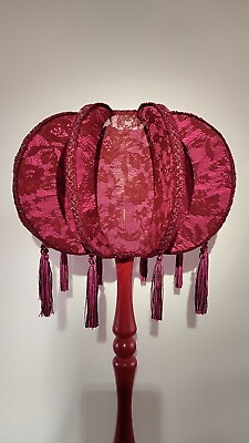 #ad #ad Lampshade fabric lampshade art deco lamp lamp shades red lampshade. $260.00