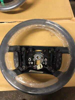 #ad 2006 DTS STEERING WHEEL BLUE LEATHER WITH SHIFTER PADDLES 887 15846416 $115.00