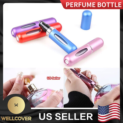 #ad NEW Travel Portable Mini Refillable Perfume Atomizer Bottle Scent Pump Spray 5ml $3.73