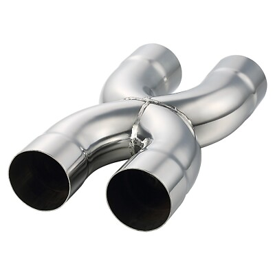 #ad Stainless Steel Polished X Pipe 2.5quot; Inlet 2.5quot; Outlet 12quot; Overall Length $45.00
