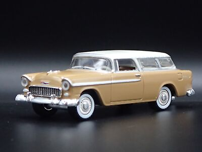#ad 1955 55 CHEVY CHEVROLET NOMAD STATION WAGON W HITCH 1:64 SCALE DIECAST MODEL CAR $9.99