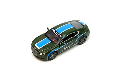 #ad 5quot; Kinsmart 2012 Bentley Continental GT Speed Decal Diecast Toy Car 1:38 Green $8.98