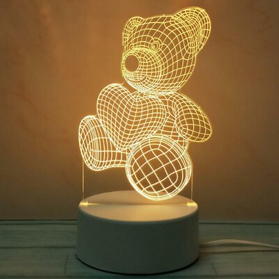 #ad 3D Lamp Acrylic LED Night Light $9.00