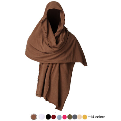 #ad Medieval Shaman elven ranger Shawl Men Wrap Cloak Post Apocalyptic Men Scarf $22.99
