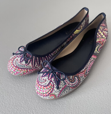 #ad Talbots Paisley Multicolor Floral Ballerina Women’s Flat Shoes Size 7.5M $20.31