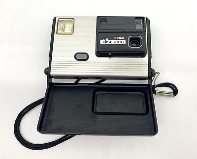 #ad Vintage 1980#x27;s Kodak Disc 4100 Instamatic Camera Disc Camera USA Made Untested $9.99