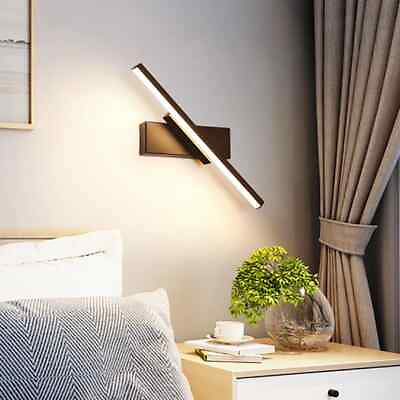 #ad LED Wall Lamp Bedroom Bedside Lamp Staircase Lamp Living Room Rotating Wall Lamp $33.61