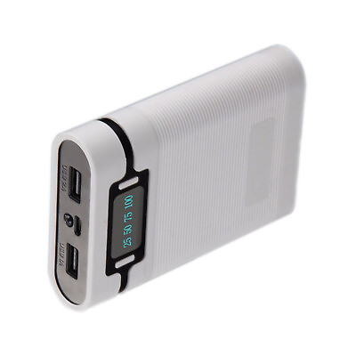 #ad Dual USB Ports 5V 2.5A 2000 12000mAh Power Bank DIY Case For 4*18650 Battery b $15.39