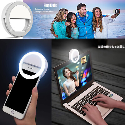 #ad Selfie LED Ring Light for iPhone iPad Phones Photography Video Mini Camera Light $12.99
