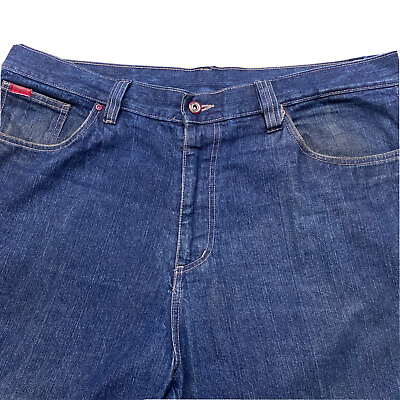 #ad Vintage 90s Platinum FUBU Medium Wash Men#x27;s Jeans 40x34 $39.00