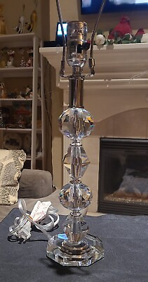 #ad Crystal Lamp 15.5 Inch $83.29
