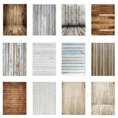 #ad Photography Backdrops Wood Floor Photo Background Wooden Studio Props Cloth US $15.39