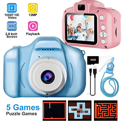 #ad Kids Mini 4X Digital Camera 12MP 1080P FHD Children Camcorder Video Cam Recorder $20.76