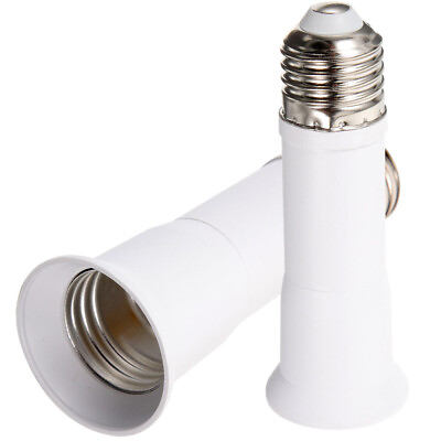 #ad 2PCS Light Socket Extenders Lighting Bulb Socket Extender Telescopic Adapter $9.21