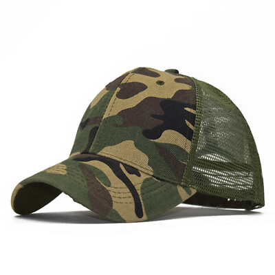 #ad Hot！ Men#x27;s and Women#x27;s Camouflage Baseball Cap Adjustable Truck Caps $9.95
