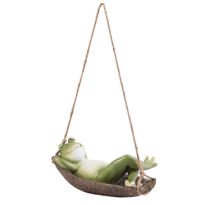 #ad 1PC Pendant Frogs Ornament Frog Decor Outdoor Hanging Frogs Decor Garden $19.18