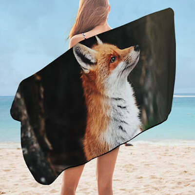 #ad Beautiful Fox Microfiber Beach Towel $21.90