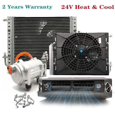 #ad 24V Universal Car Air conditioner Under dash Electric A C kit Heating amp; Cooling $799.99