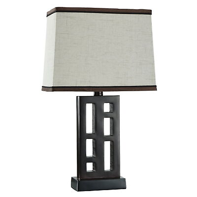 #ad Office Works Lamp with Shade Bedroom Living Room Standing Table Lamp Walnut $33.34