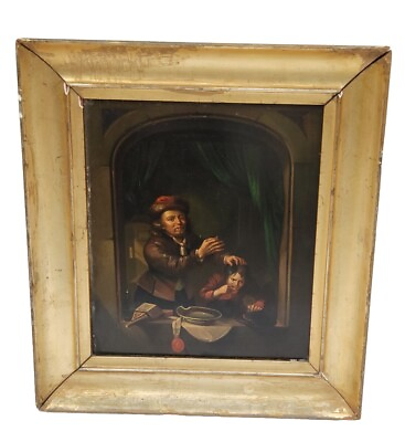 #ad Rare 19th Century Old Master Oil Painting Gerrit Dou The Dentist amp; His Patient $339.99