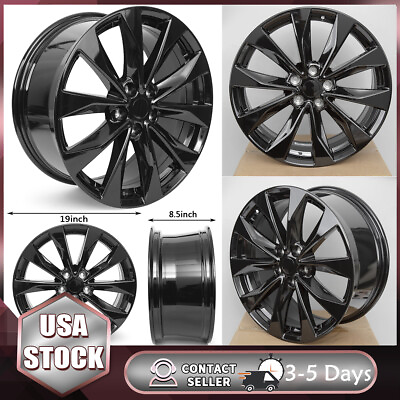 #ad New 19 x 8.5 inch Replacement Wheel Alloy Rim Black for 2016 2022 Nissan Maxima $238.39