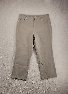 #ad VTG Fashion Bug Tan Khaki Pants Plus Size 16W Bootcut Women#x27;s 5 Pocket $7.49